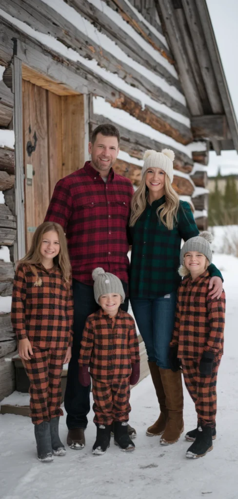 Buffalo Plaid Christmas Family Photo Outfit