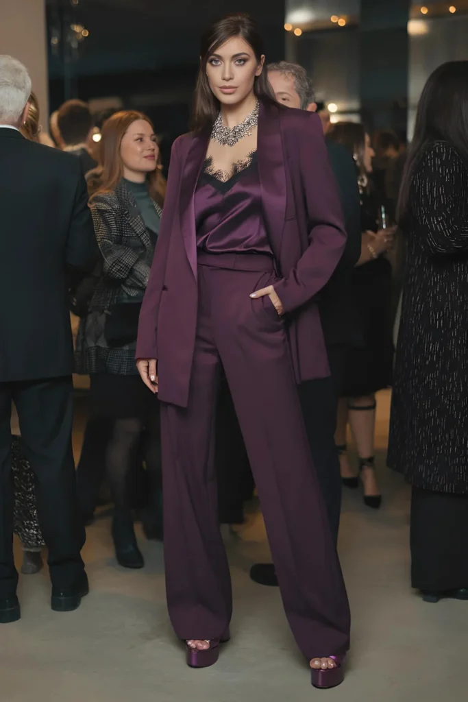 New Years Party Purple Suit Outfit