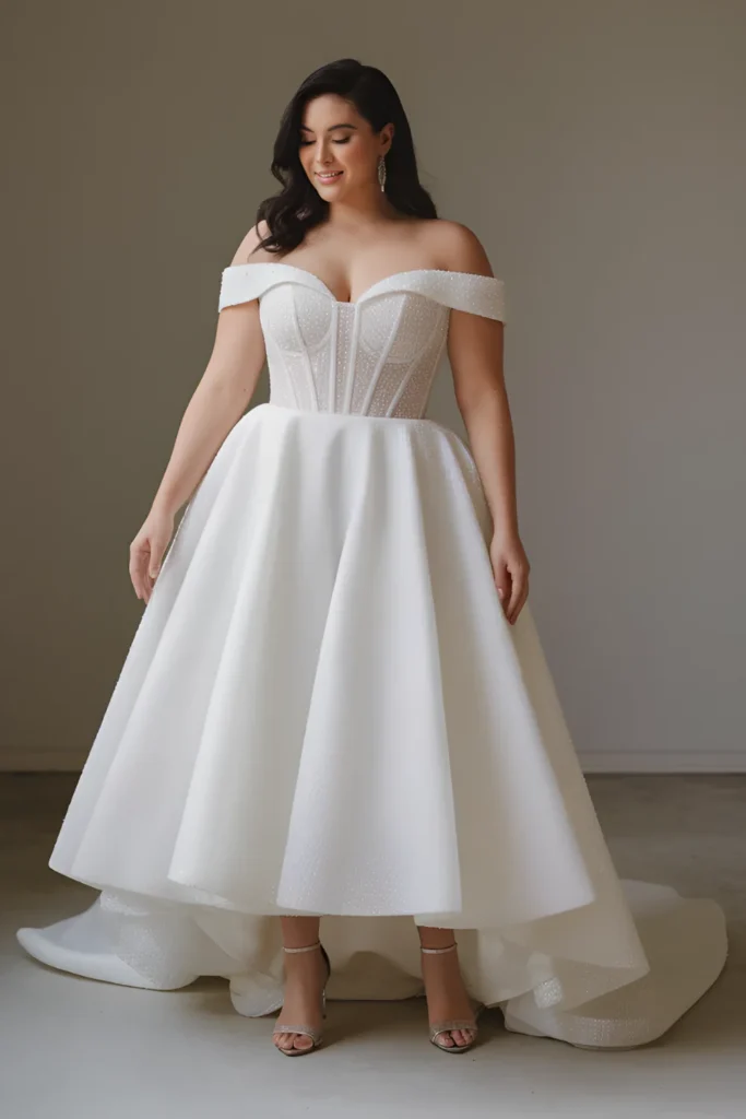 Plus Size Classic A-Line Gown Wedding Dress