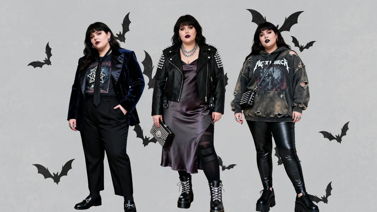 Plus Size Goth Winter Outfits