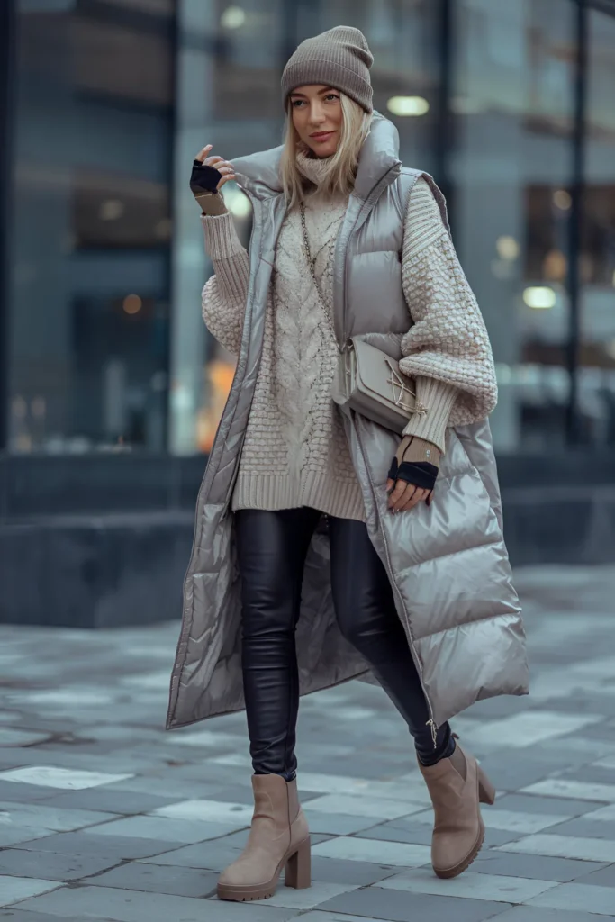 Stockholm Style Chunky-knit Sweater Winter Outfits