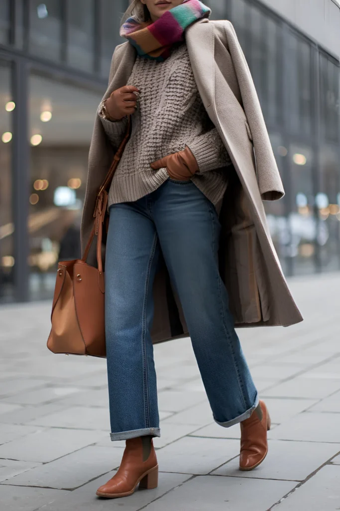 Stockholm Style Denim Winter Outfits