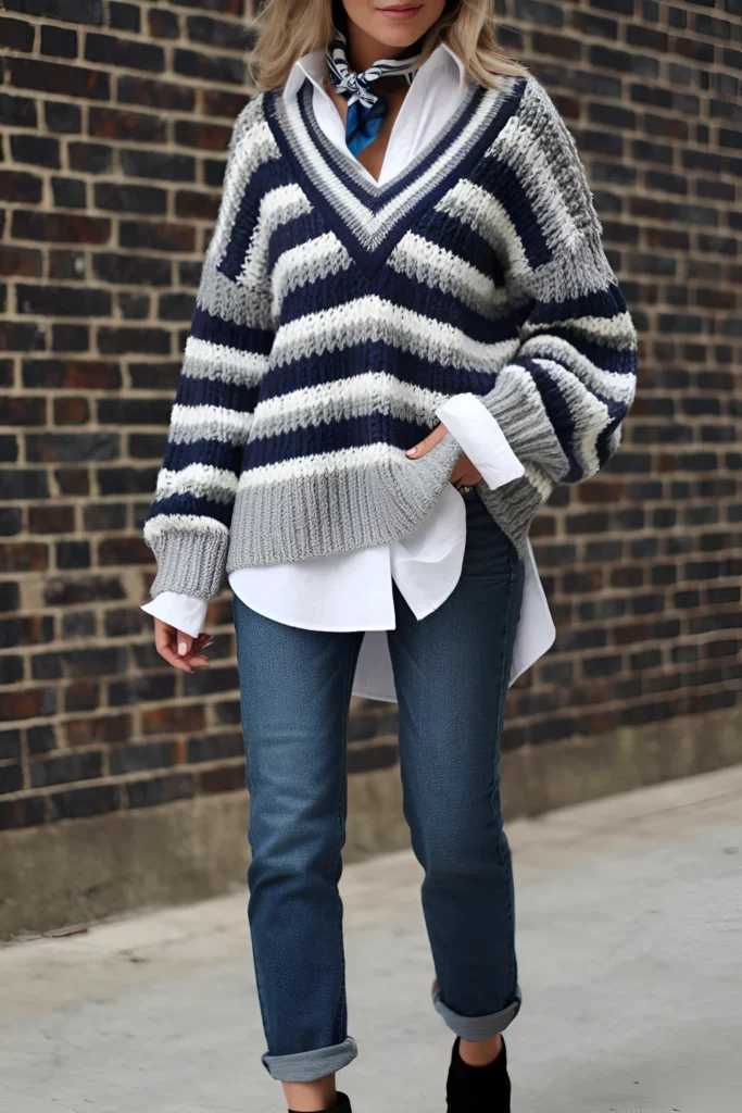 Winter Casual Jeans and Sweater Outfit