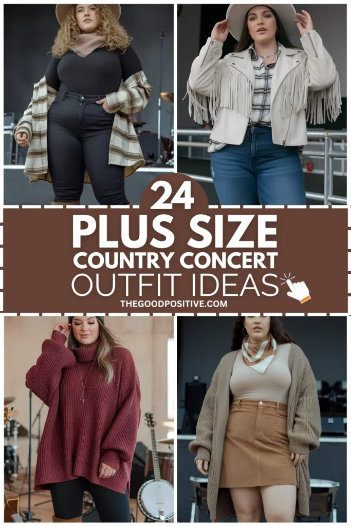 Plus Size Winter Country Concert Outfit Ideas