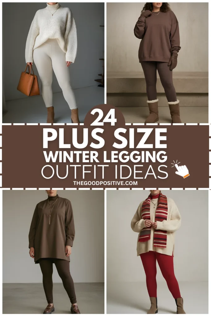 24 Plus Size Winter Legging Outfits Stay Warm Stylish