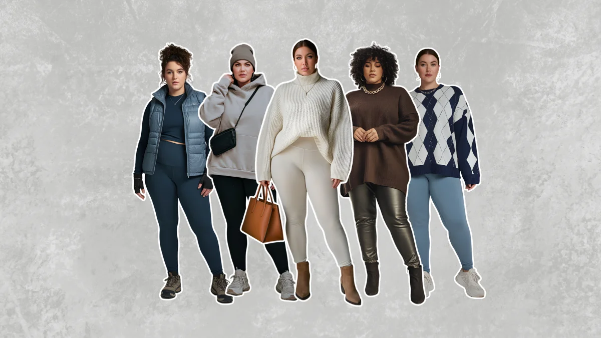 Plus Size Winter Legging Outfits