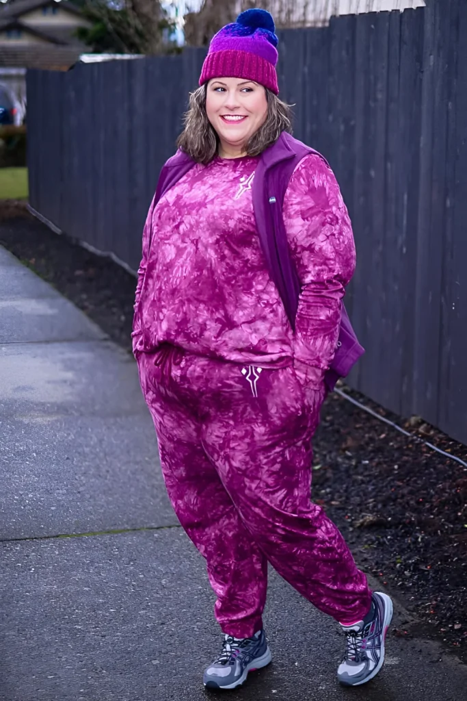 Fuschia Tie-dye Tracksuit