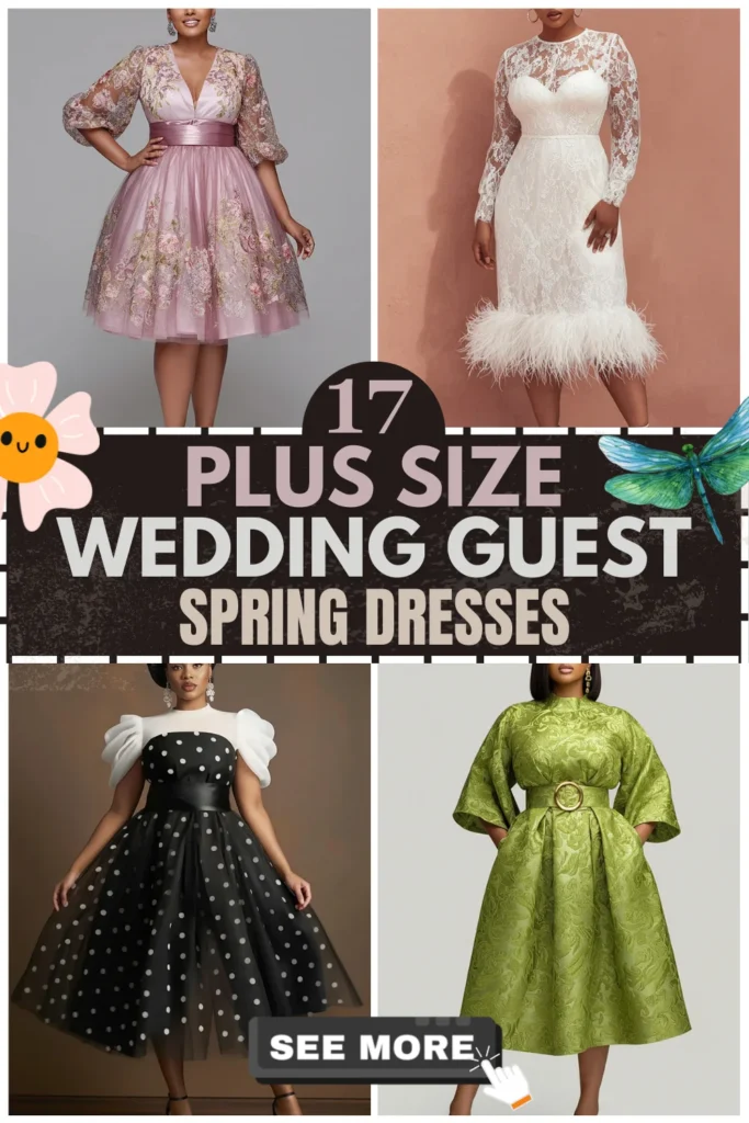 17 Plus Size Spring Wedding Guest Dresses