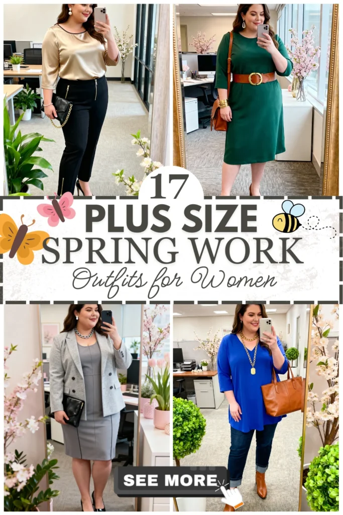 17 Plus Size Spring Work Outfits
