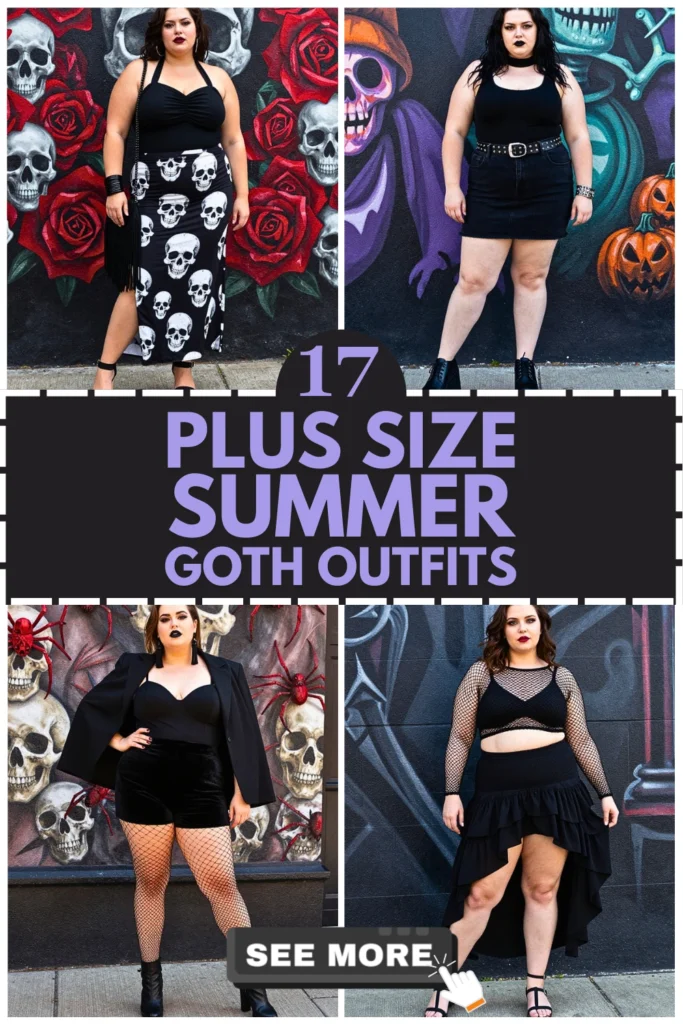 17 Plus Size Summer Goth Outfits