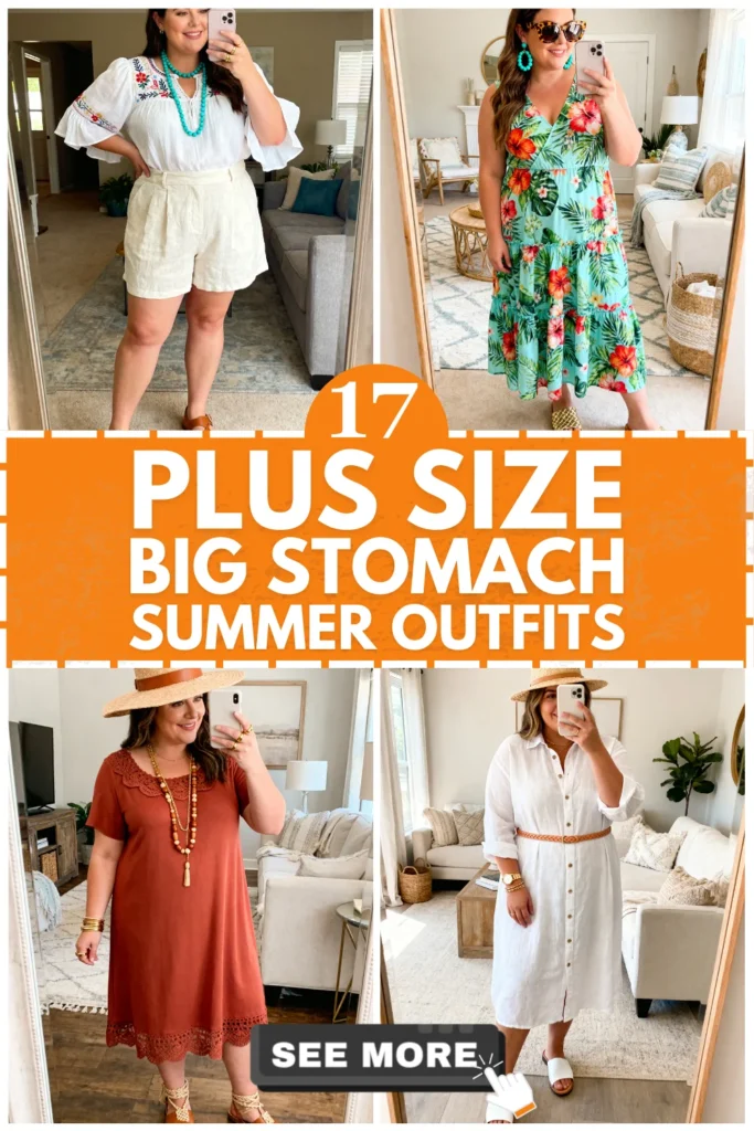 17 Plus Size Summer Outfits For Big Stomach