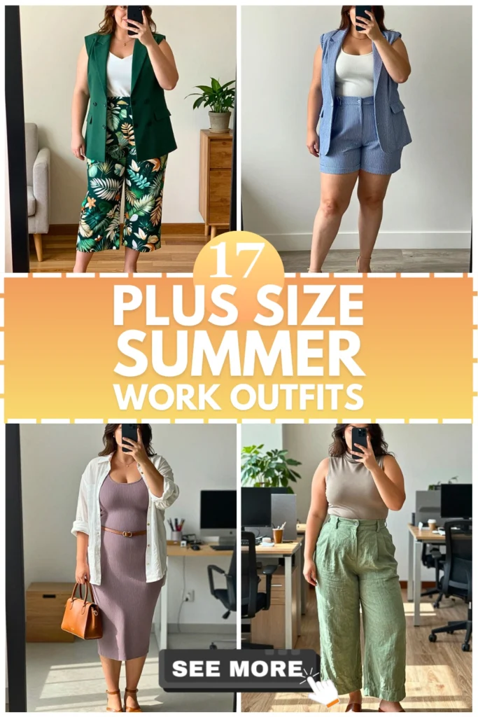 17 Plus Size Summer Work Outfits