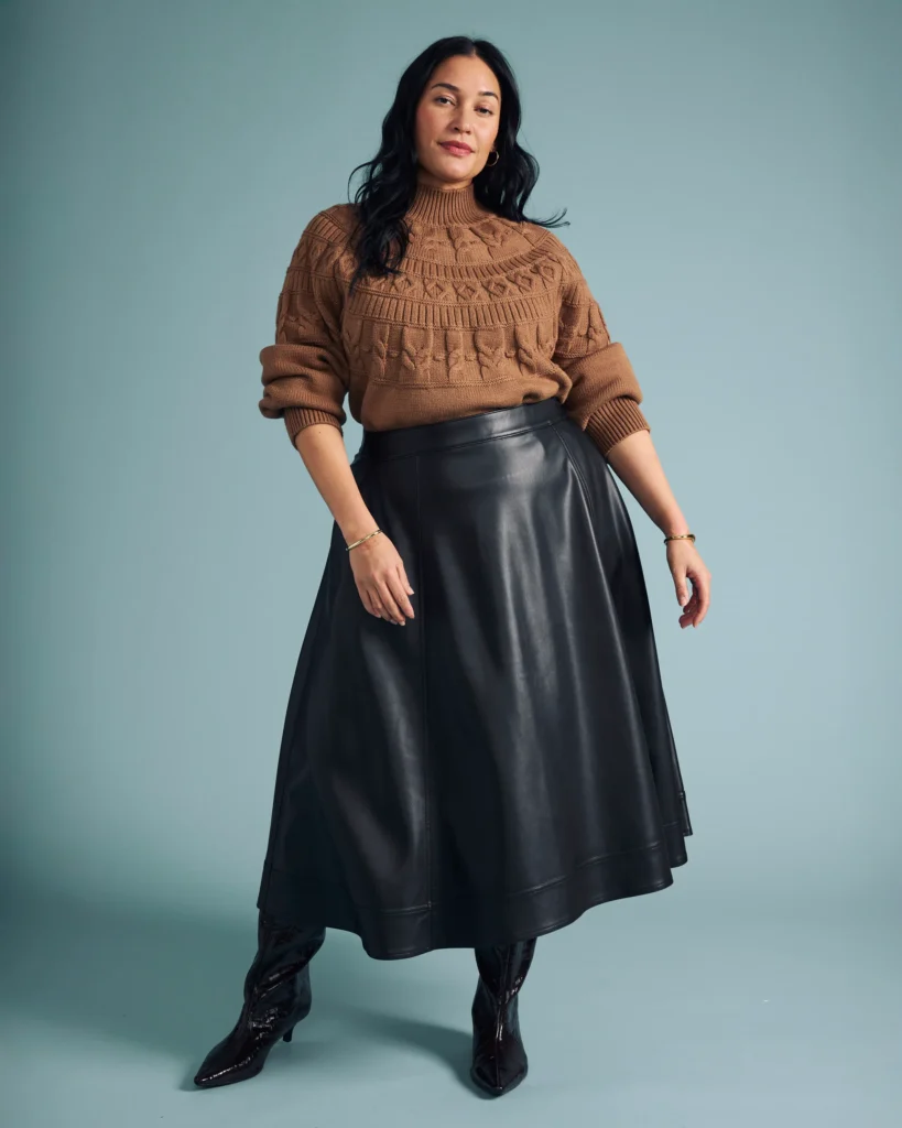 Charlotte Faux Leather Skirt