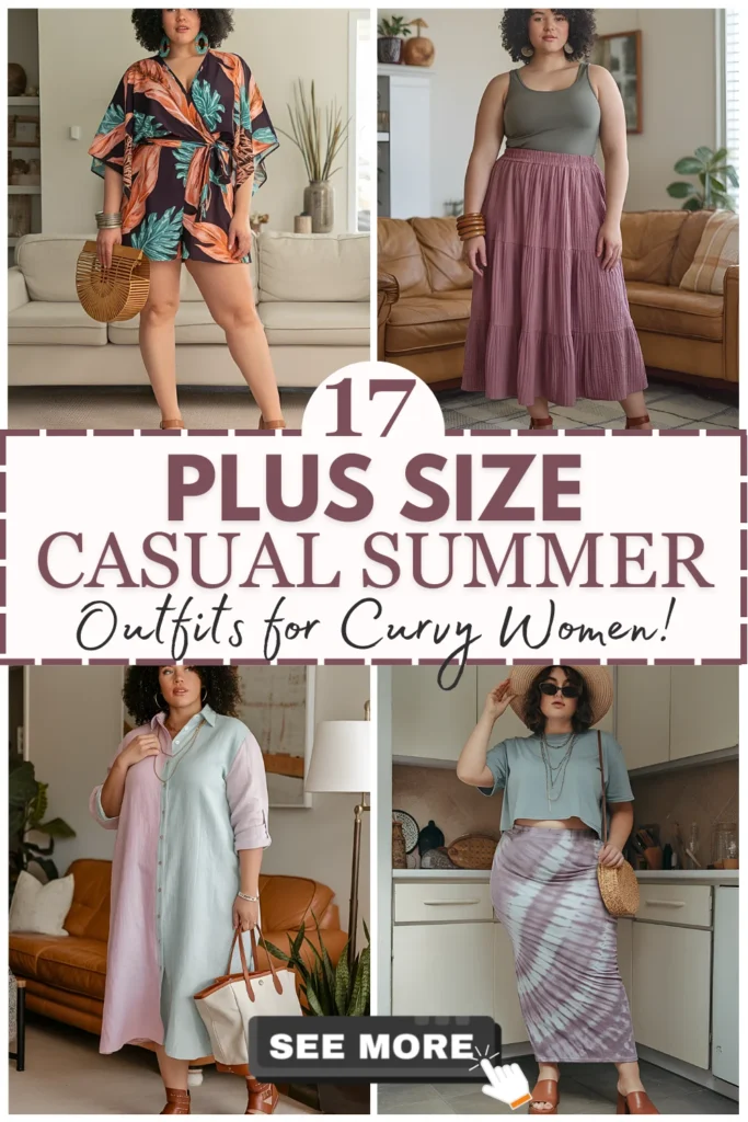 Plus Size Casual Summer Outfits For Curvy Women