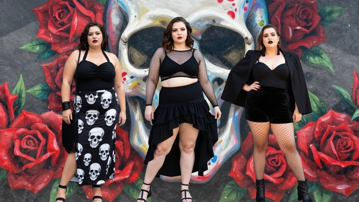 Plus Size Summer Goth Outfits