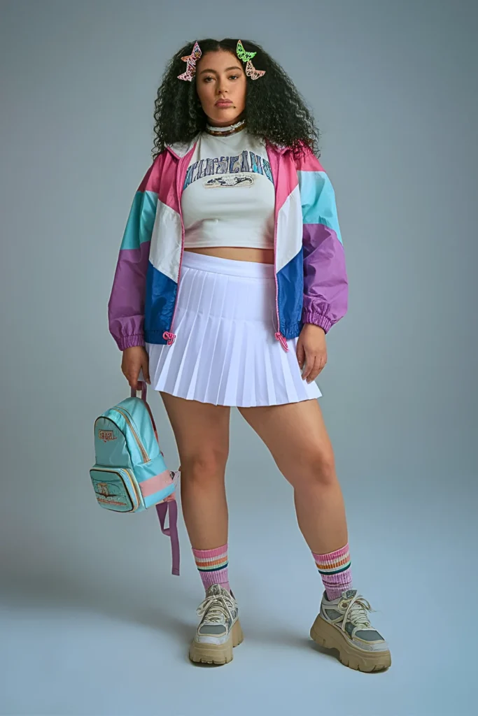 Plus Size Y2K Inspired Tennis Summer Baddie Outfit