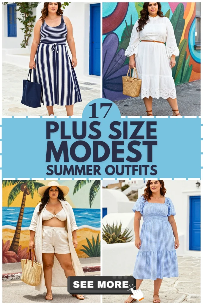 17 Plus Size Modest Summer Outfits