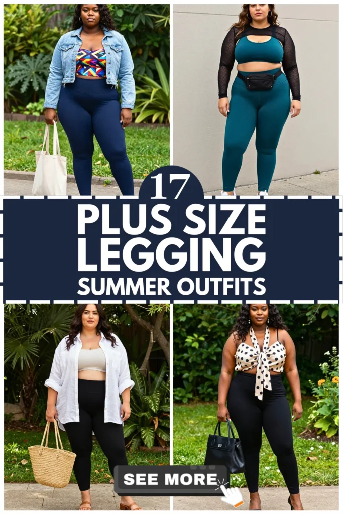 17 Plus Size Summer Legging Outfits