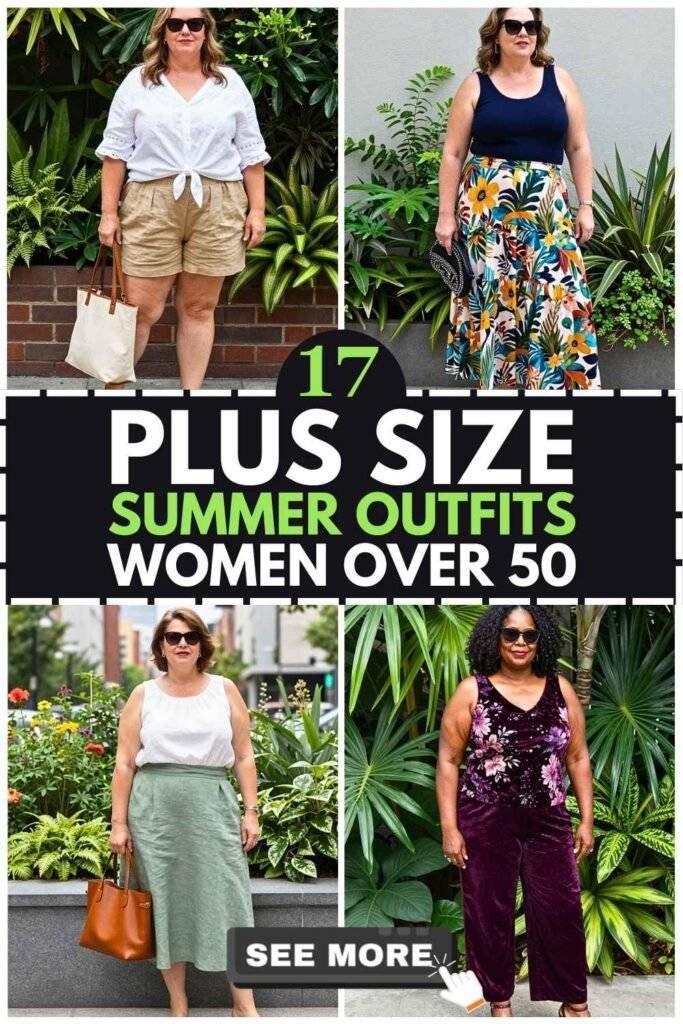 17 Plus Size Summer Outfits For Women Over 50