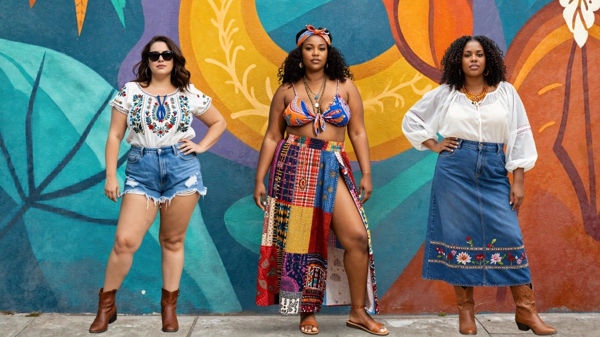 Plus Size Boho Summer Outfits