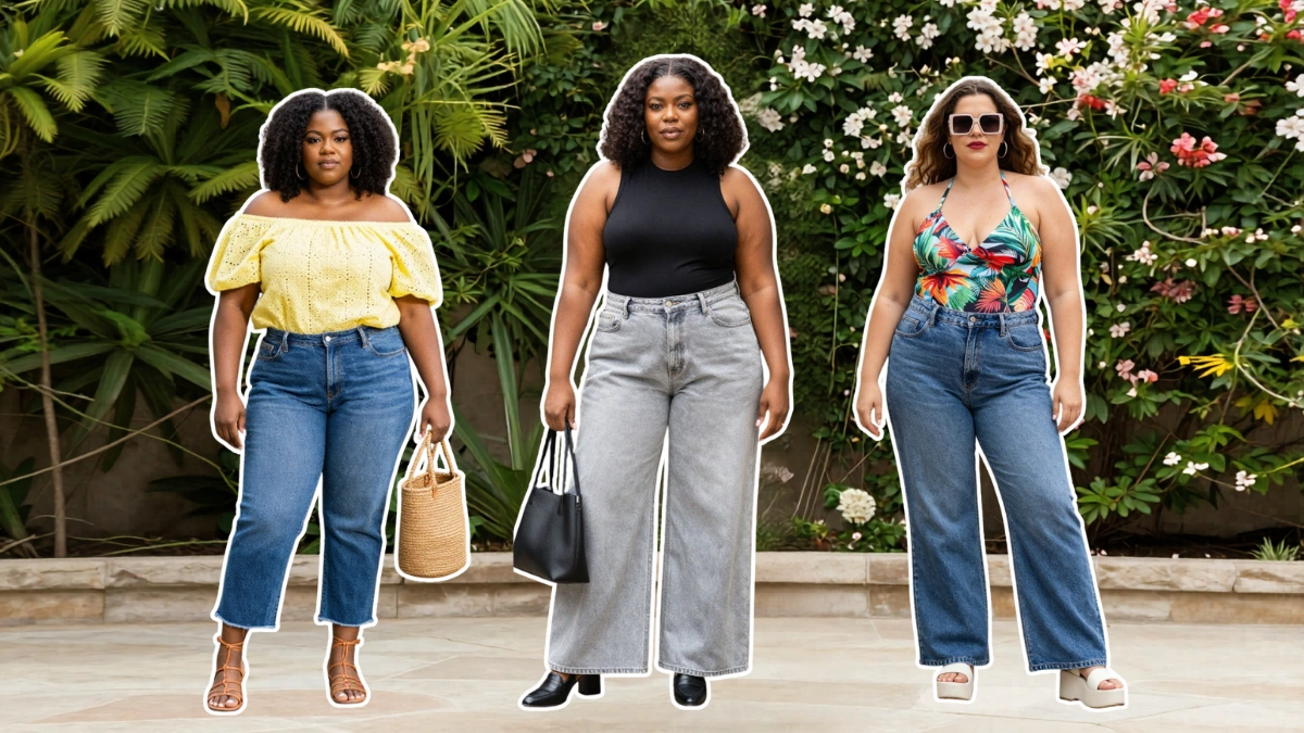 Plus Size Summer Jeans Outfits