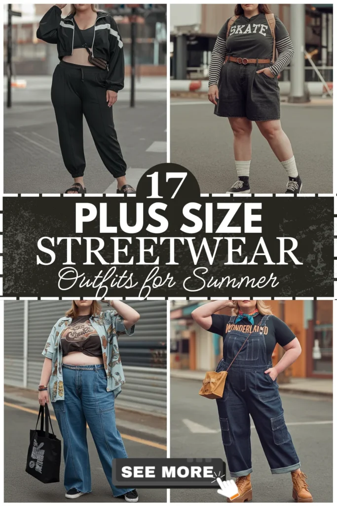 Plus Size Summer Streetwear Outfits For Curvy Women