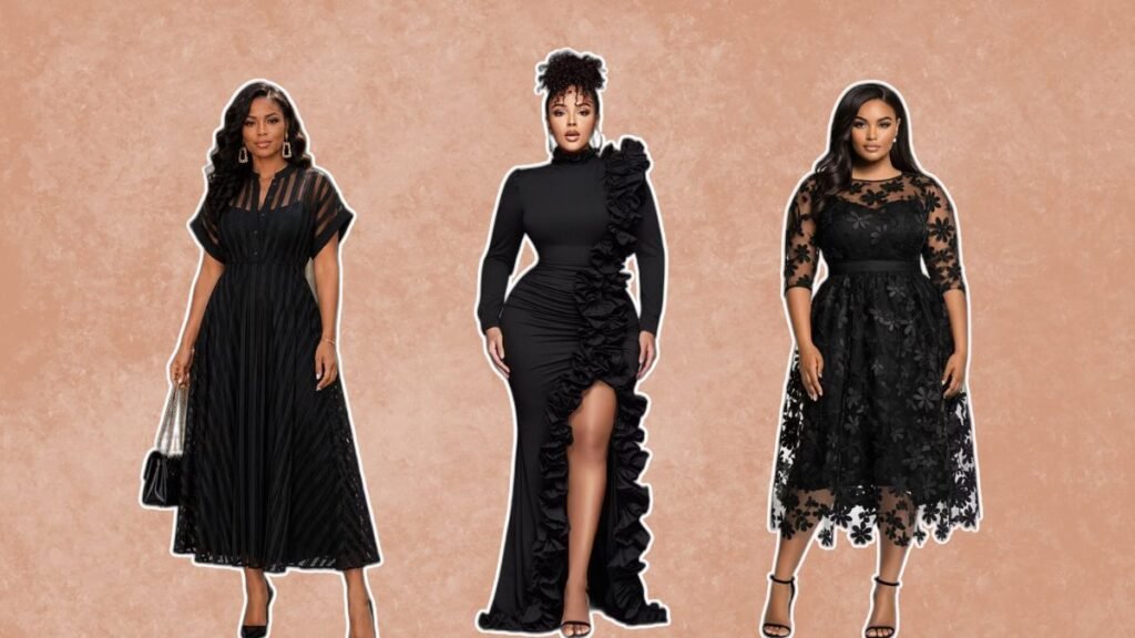 Plus Size Black Wedding Guest Dresses