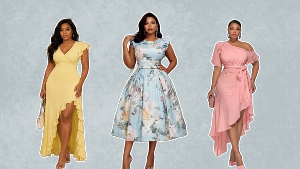 Plus Size Wedding Guest Cocktail Dresses