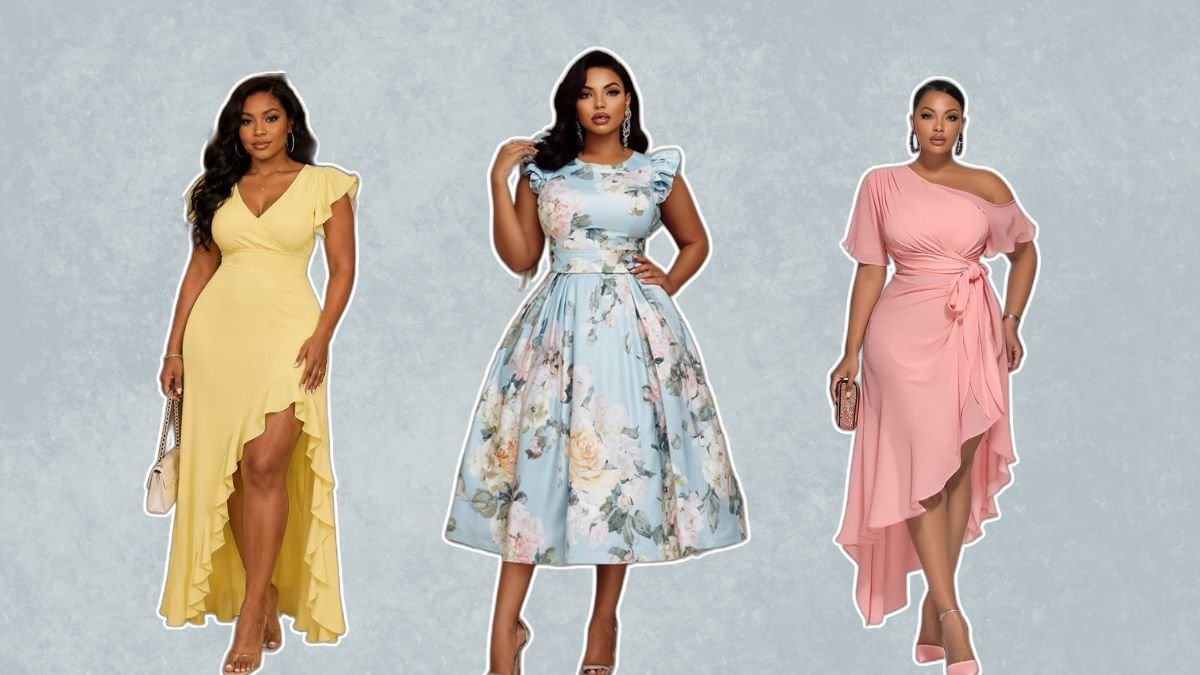 Plus Size Wedding Guest Cocktail Dresses