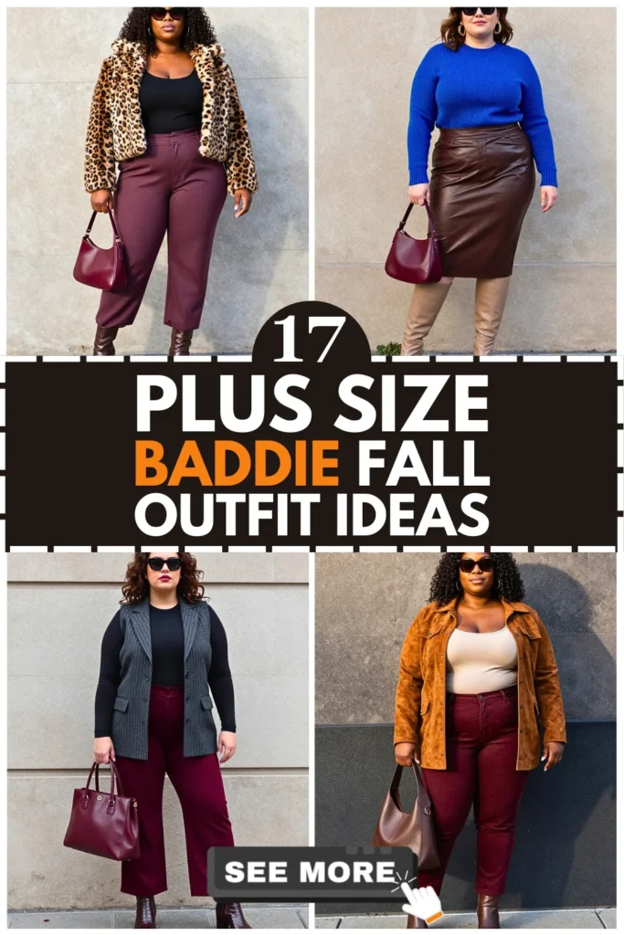 17 Plus Size Baddie Fall Outfits