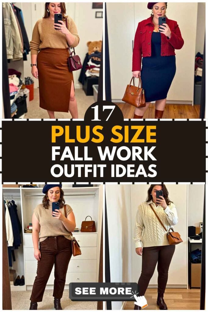 17 Plus Size Fall Work Outfits