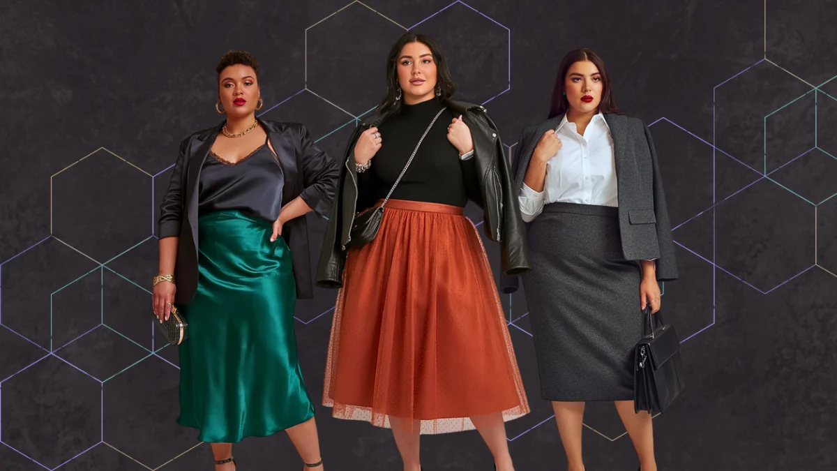 Plus Size Autumn Skirt Outfits