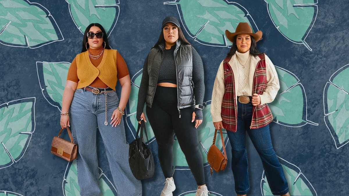 Plus Size Fall Vest Outfits