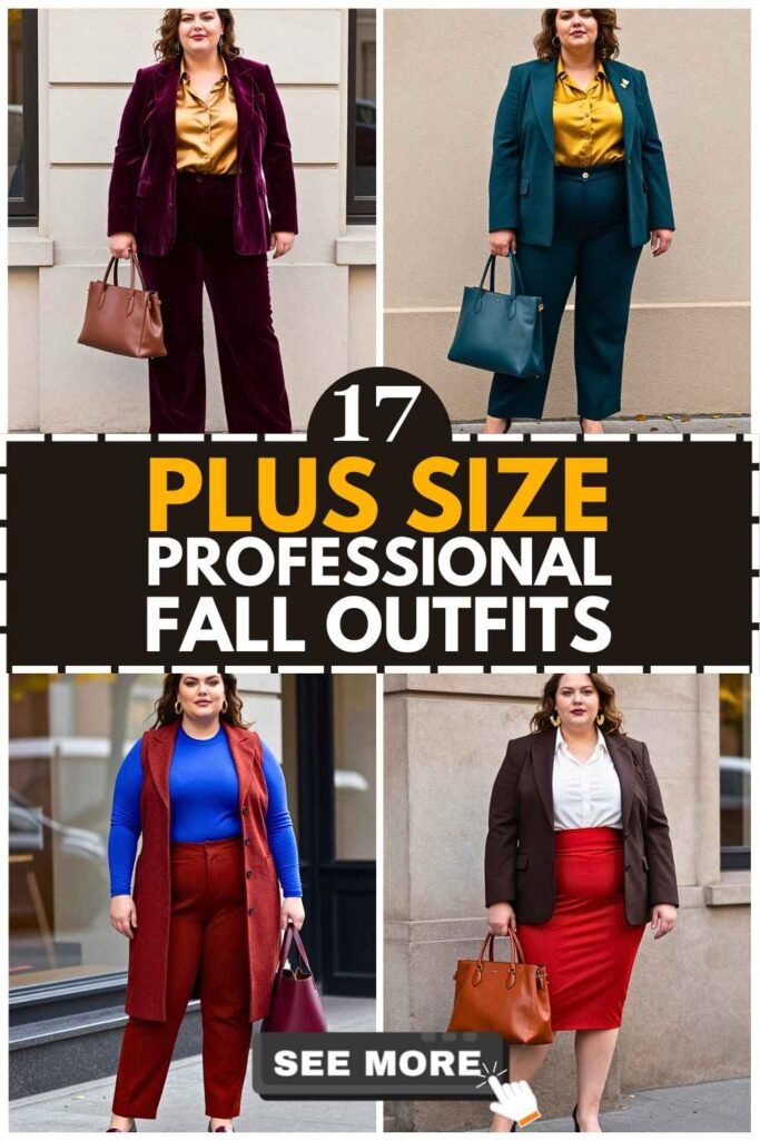 17 Plus Size Fall Professional Outfits