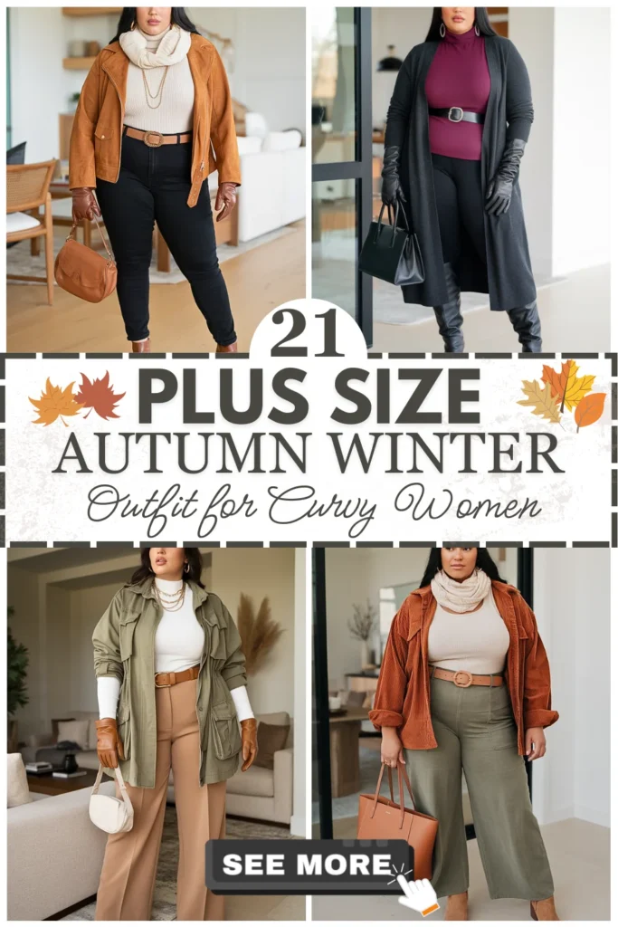 21 Plus Size Autumn Winter Outfits