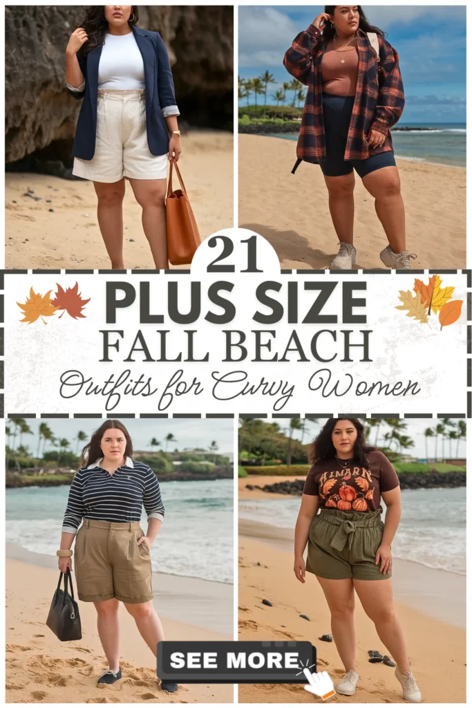 21 Plus Size Fall Beach Outfits