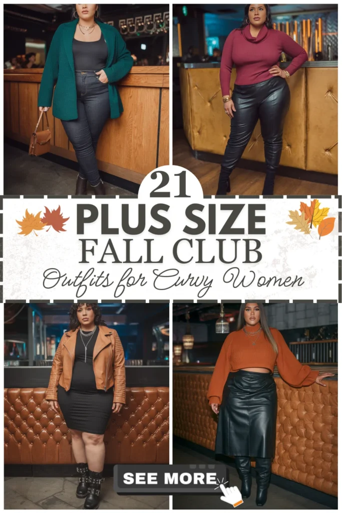 21 Plus Size Fall Club Outfits