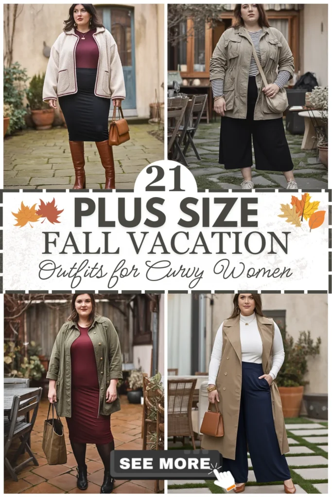 21 Plus Size Fall Vacation Outfits