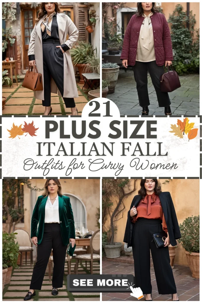 21 Plus Size Italian Fall Outfits