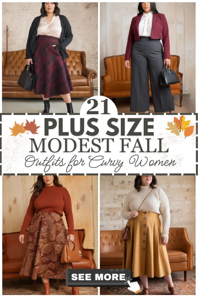 21 Plus Size Modest Fall Outfits