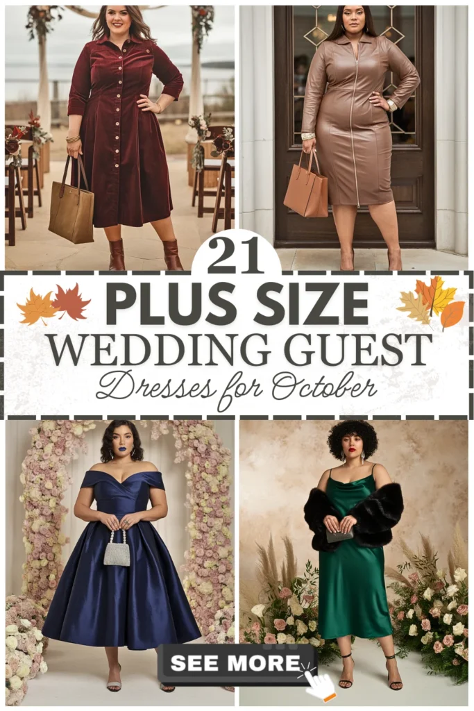 21 Plus Size October Wedding Guest Dress Ideas
