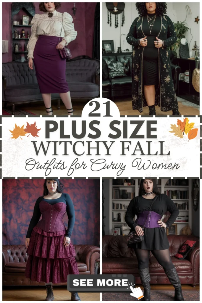 21 Plus Size Witchy Fall Outfits