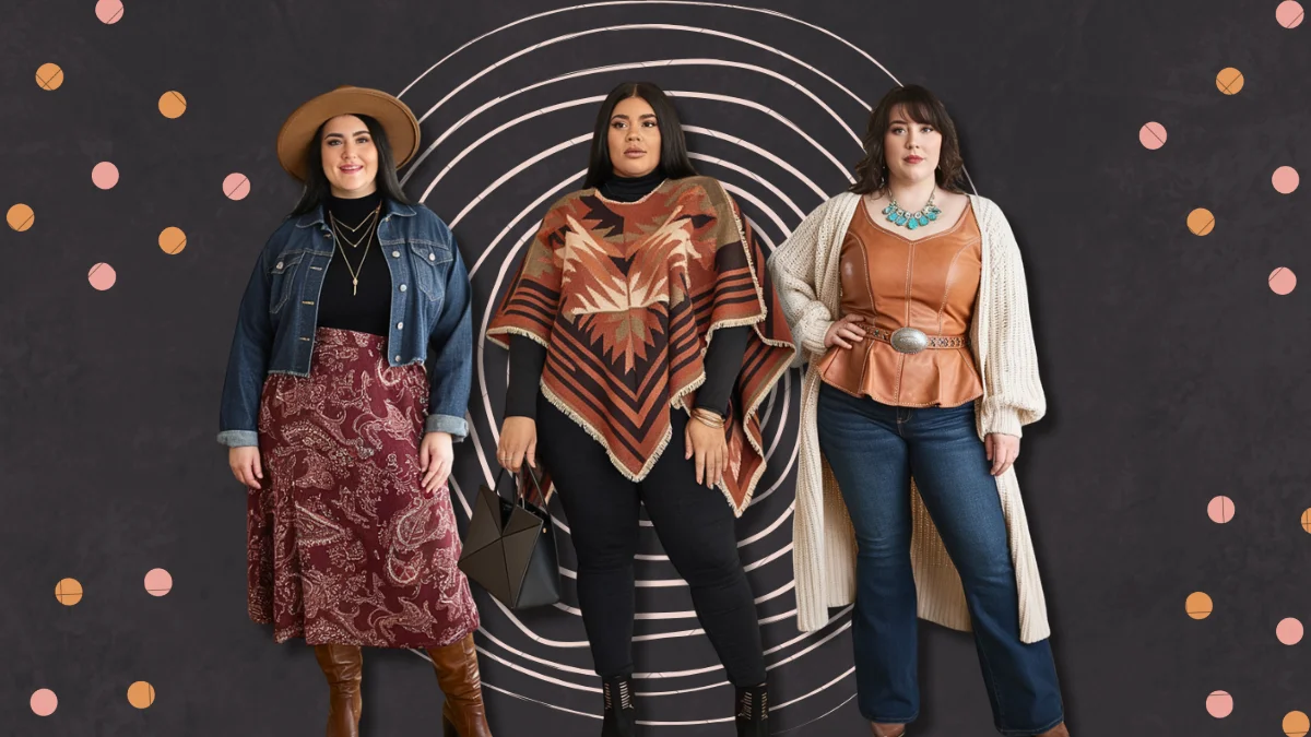 Plus Size Fall Boho Outfits