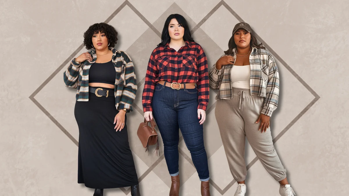 Plus Size Flannel Fall Outfits