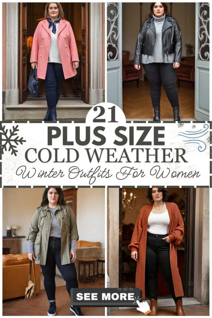 21 Plus Size Cold Weather Winter Outfits