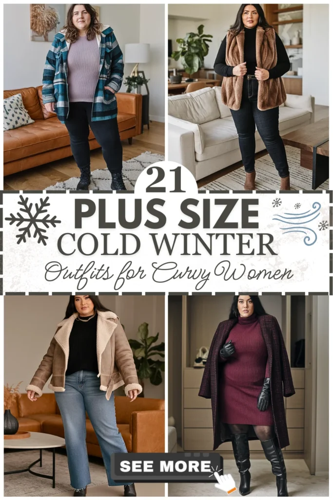 21 Plus Size Cold Winter Outfits