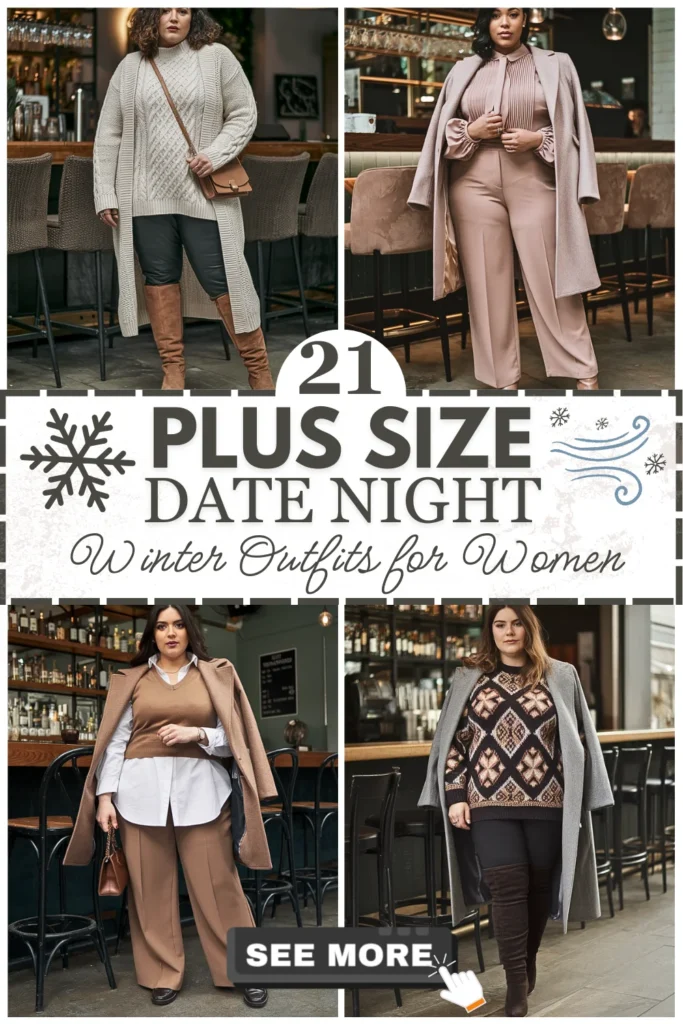 21 Plus Size Winter Date Night Outfits