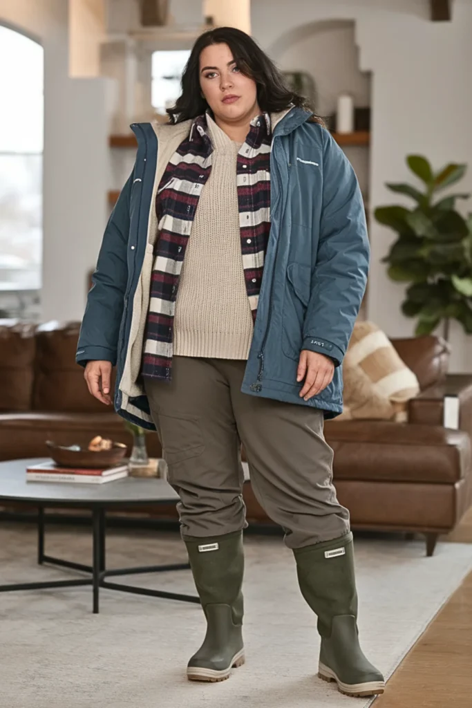 Plus Size Thermal Base Layer Winter Outfit