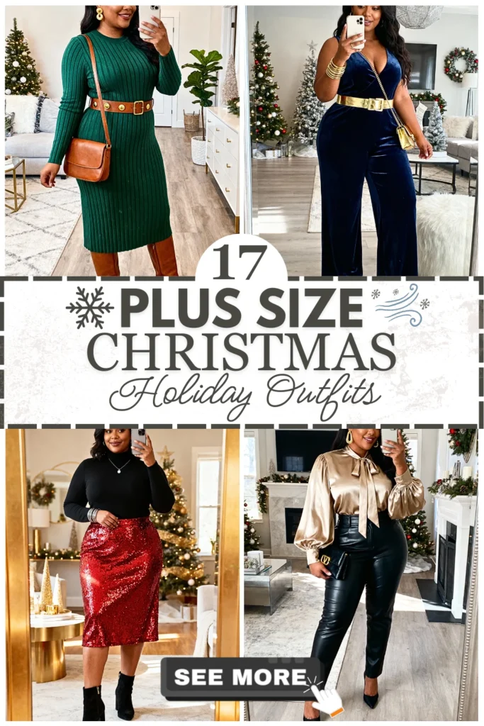 17 Plus Size Christmas Holiday Outfits