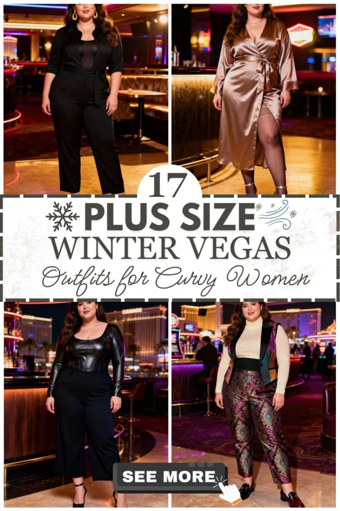 17 Plus Size Winter Vegas Outfits Ideas